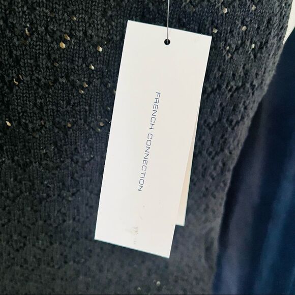 French Connection Nora Crochet Sleeveless Top, Black, Size Small, (2/4), NWT - Picture 9 of 10